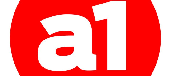 rød cirkel med a1 i hvid. a1kommunikations logo