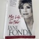 Fotografi af Jane Fondas bog My life so far