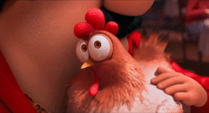 animeret høne